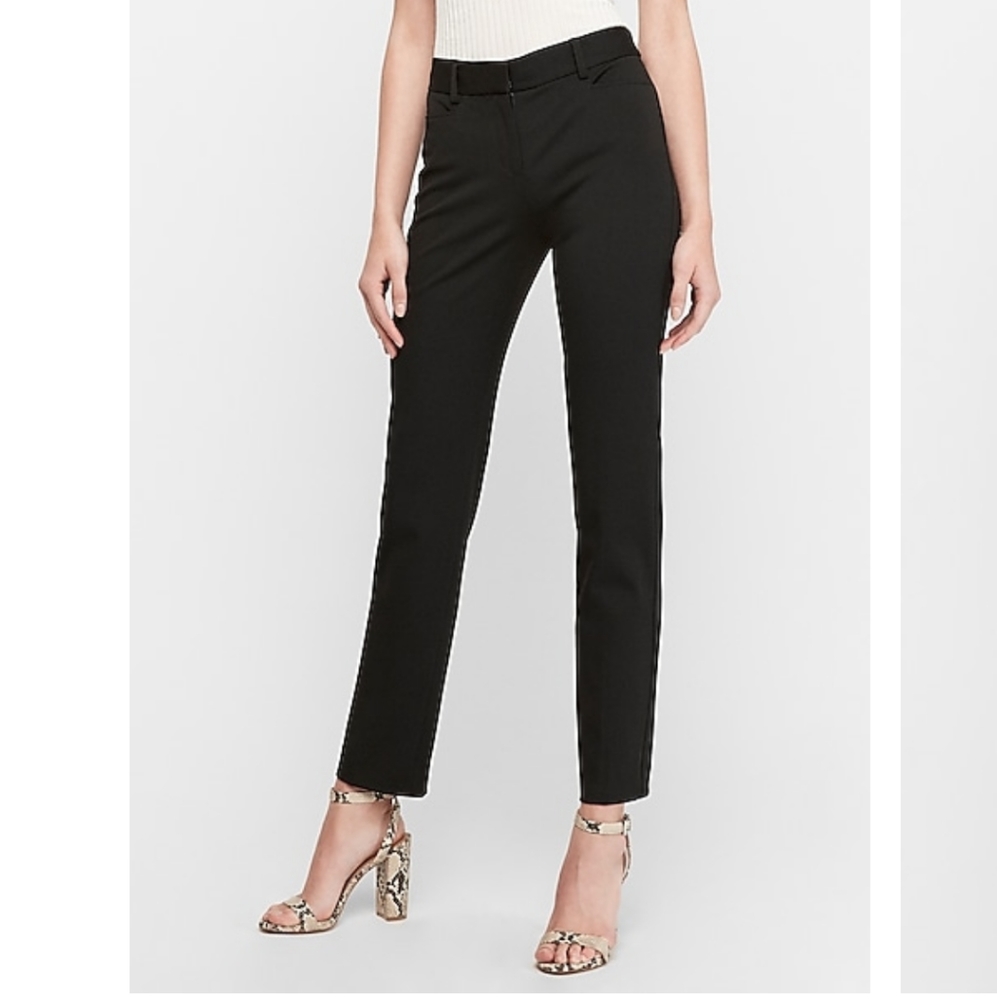 Express Columnist Ankle Mid Rise Pant